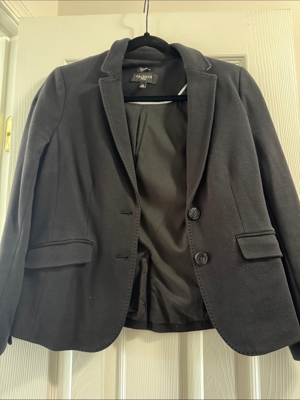 Talbots Black Women's Classic Two-Button Blazer